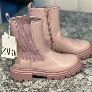 New Zara Lilac Girls Boots